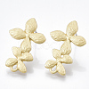 Smooth Surface Alloy Stud Earring Findings X-PALLOY-T064-45MG-1
