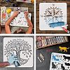 Plastic Reusable Drawing Painting Stencils Templates DIY-WH0202-299-4