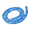 Handmade Millefiori Glass Bead Strands LAMP-J035-8mm-17-3