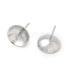Brass Stud Earring Findings KK-A300-29D-P-2