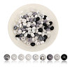 CHGCRAFT 144Pcs 9 Style Rondelle Food Grade Eco-Friendly Silicone Abacus Beads SIL-CA0003-16-1