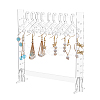 Transparent Acrylic Earring Hanging Display Stands EDIS-FH0001-05-1