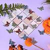 25Pcs 5 Colors Zinc Alloy Butterfly Charms ENAM-SZ0001-81-5