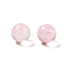 Cherry Quartz Glass Sphere Beads G-P520-17-2