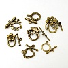 Mixed Tibetan Style Toggle Clasps TIBE-MSMC008-01AB-1