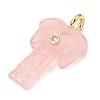 Natural Rose Quartz Carved Pendants X-G-C282-04B-2