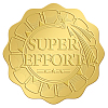 Plastic Self Adhesive Gold Foil Embossed Stickers DIY-WH0211-310-1