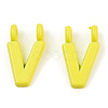 Rack Plating Spray Painted Alloy 2-Loop Link Pendants PALLOY-N176-01V-2
