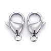 Tarnish Resistant 304 Stainless Steel Lobster Claw Clasps STAS-AB15-2