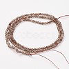 Natural Smoky Quartz Bead Strand X-G-G680-22-2