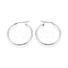 304 Stainless Steel Hoop Earrings EJEW-T048-25C-P-1