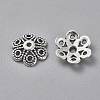 Tibetan Style Alloy Fancy Bead Caps TIBEB-LF10883YKG-AS-FF-1