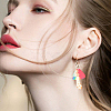 24Pcs 4 Styles Opaque Printed Acrylic Big Pendants MACR-CA0001-37-6