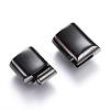 304 Stainless Steel Magnetic Clasps with Glue-in Ends STAS-D159-28B-2