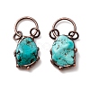 Synthetic Turquoise Pendants G-M383-16R-2