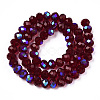 Electroplate Glass Beads Strands EGLA-A034-T3mm-L21-2