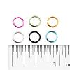 6 Colors Aluminum Wire Open Jump Rings ALUM-X0001-01B-3