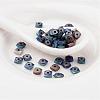 Frosted Square Electroplate Non-Magnetic Synthetic Hematite Beads X-G-P046-08-3