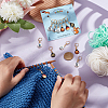 Alloy Enamel Pendant Stitch Markers HJEW-AB00237-3