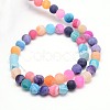 Natural Weathered Agate Beads Strands G-G589-6mm-09-2