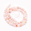 Natural Cherry Blossom Agate Beads Strands G-O166-02-6mm-2