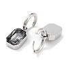 304 Stainless Steel Hoop Earring Hand Polished EJEW-C017-06P-02-2
