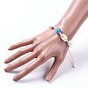 Adjustable Printed Cowrie Shell Braided Bead Bracelets BJEW-JB05154-02-5