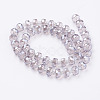 Electroplate Glass Beads Strands X-EGLA-E051-PL8mm-B03-2