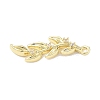 Brass Micro Pave Clear Cubic Zirconia Pendants KK-Z106-01G-05-2