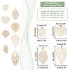 32Pcs 8 Style Brass Pendants KKC-PH0001-01-2