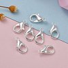 Silver Color Plated Alloy Lobster Claw Clasps X-E105-S-7