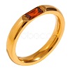 304 Stainless Steel Pave Cubic Zirconia Finger Rings FS-WG61B2A-03-1