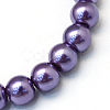 Baking Paint Pearlized Glass Pearl Round Bead Strands HY-Q003-6mm-59-2