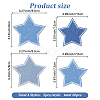 20Pcs 4 Styles Polyester Embroider Thread Iron on/Sew On Patches PATC-GF0001-74-2