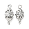 Brass Micro Pave Cubic Zirconia Connector Charms KK-U056-25P-1