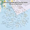 100Pcs 2 Colors 316 Surgical Stainless Steel Earring Hooks JX216A-4