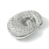 Rack Plating Brass Cubic Zirconia Pendants KK-S378-02P-G-2