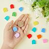 HOBBIESAY 32Pcs 8 Colors Silicone Beads SIL-HY0001-04-4