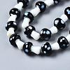 Mushroom Handmade Lampwork Beads Strands X-LAMP-R116-11-5