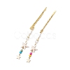 Starfish Synthetic Turquoise & Glass Beads Hair Bobby Pin PHAR-JH00108-5