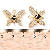 Rack Plating Brass Micro Pave Cubic Zirconia Pendants KK-M280-13G-02-3