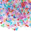 1000Pcs UV Plating Transparent Acrylic Beads OACR-SZ0001-55-1