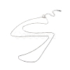 Anti-Tarnish Rhodium Plated 925 Sterling Silver Chain Necklace NJEW-A011-03A-P-1
