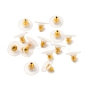 Brass Bullet Clutch Earring Backs X-KK-I057-G-4