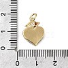Brass Micro Pave Cubic Zirconia Pendants KK-S523-06G-3