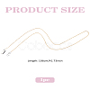 Brass Chain Zipper Helpers HJEW-LP00028-2