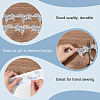 4.75~5 Yards Polyester Embroidery Lace Trim OCOR-FG0001-99B-3