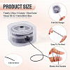 3 Boxes 3 Colors Flat Elastic Crystal String EW-TA0001-12C-3