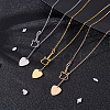 3Pcs 3 Colors Stainless Steel Lariat Necklaces Set NJEW-AN0001-65-7