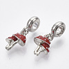 Alloy European Dangle Charms X-MPDL-T004-17P-2